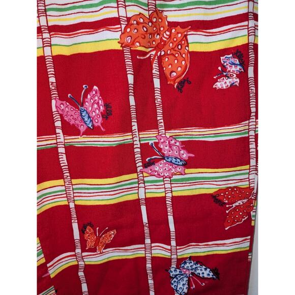 Lilly Pulitzer Sz 4 BAMBOO & BUTTERFLY Cropped Capri Pants, Slacks Vintage - Picture 4 of 6